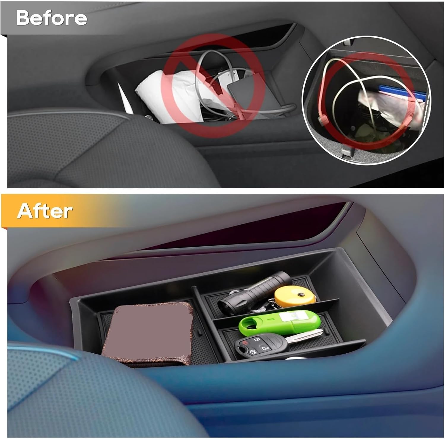 EVERETTE 車のアームレスト収納ボックスアトラス 2024 中央制御コンテナオートインテリアアクセサリー 2024