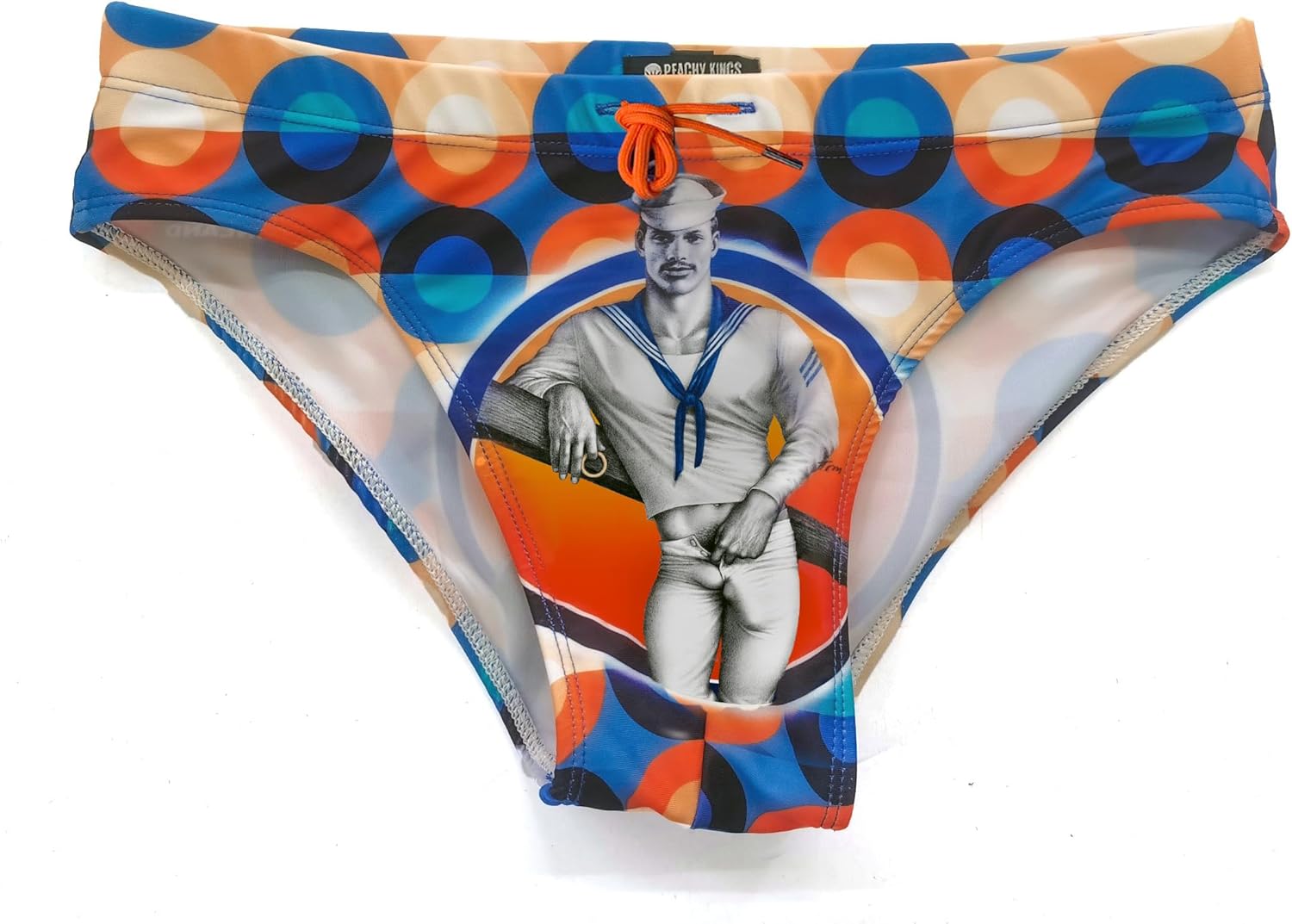Tom of Finland Seamen Swim Briefs (Bikini, Gay, Adjustable Drawstring, Swimsuit)