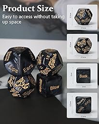 Dadi Gioco di Coppia - Gioco di Coppia da Camera, Regalo Romantico per San Valentino, Luna di Miele e Feste di Addio al Celibato