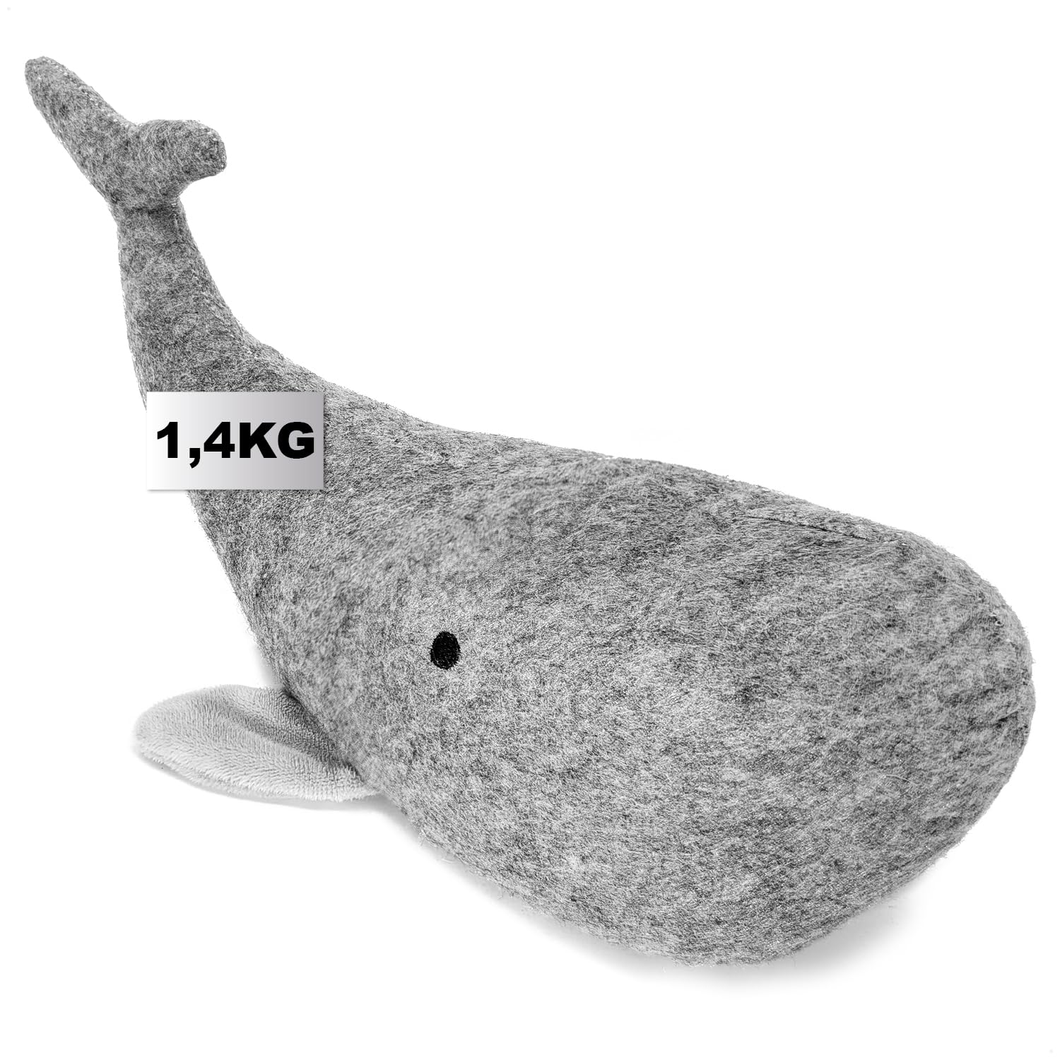 COM-FOUR® Doorstop, Heavy Door Holder in a Cute Whale Design, Functional Home Accessory, Window Stopper Ideal for drafts