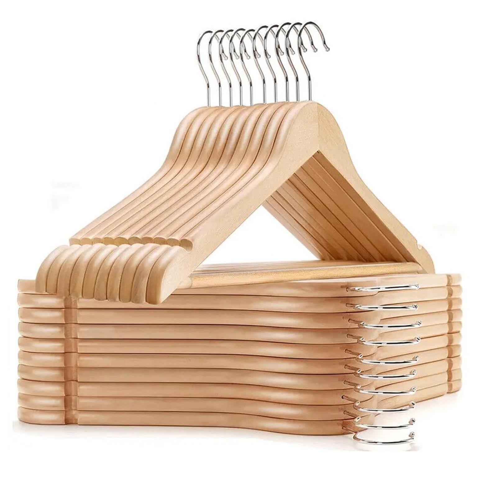 Kleiderbügel Kleiderbügel Aus Holz, 30 Stück, Anzug, Kleidungsstücke, Kleidung, Holzbügel, Hosenbügel-Set