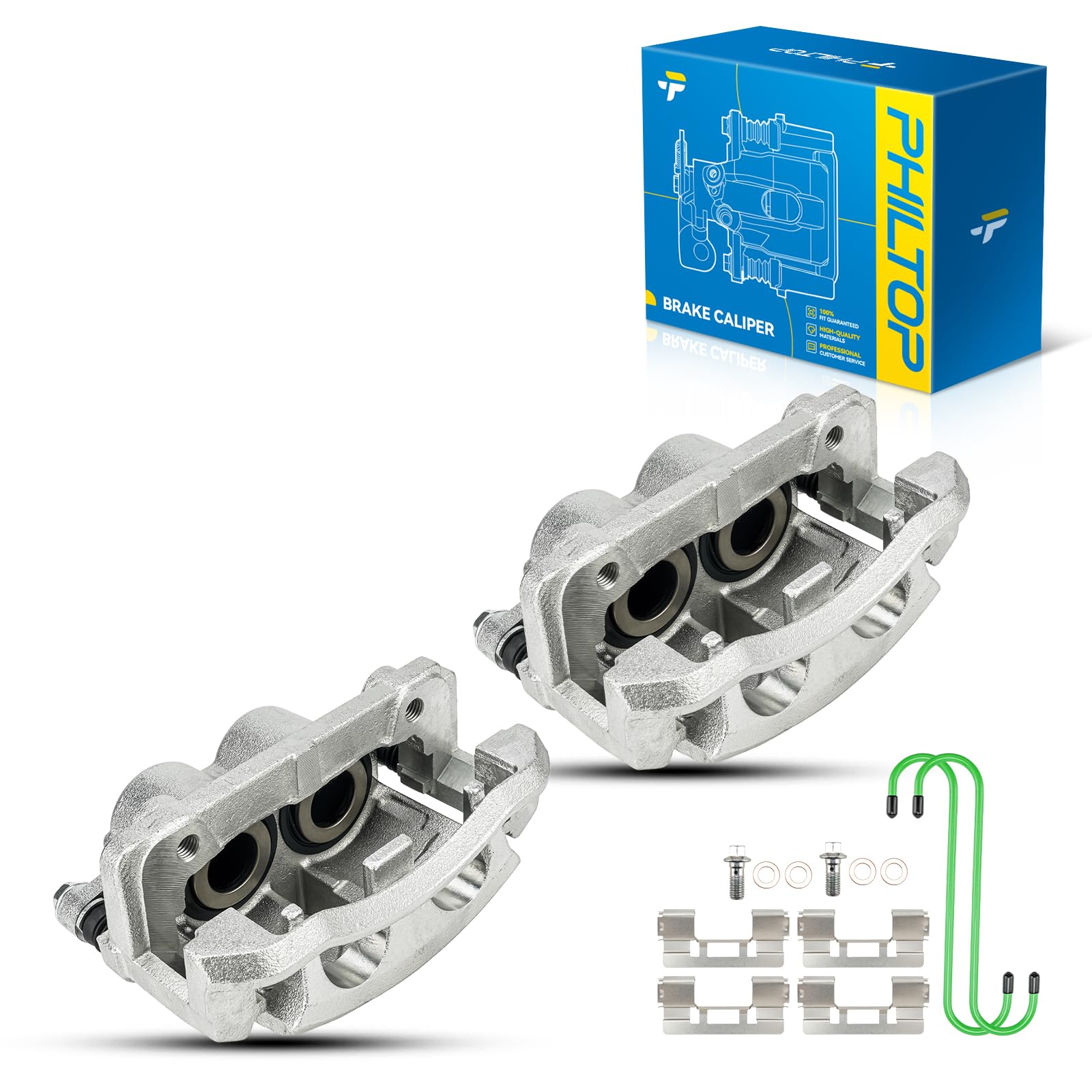 PHILTOP Front Brake Calipers for 2005-2008 Ford F-150, 2-Piston Set of 2