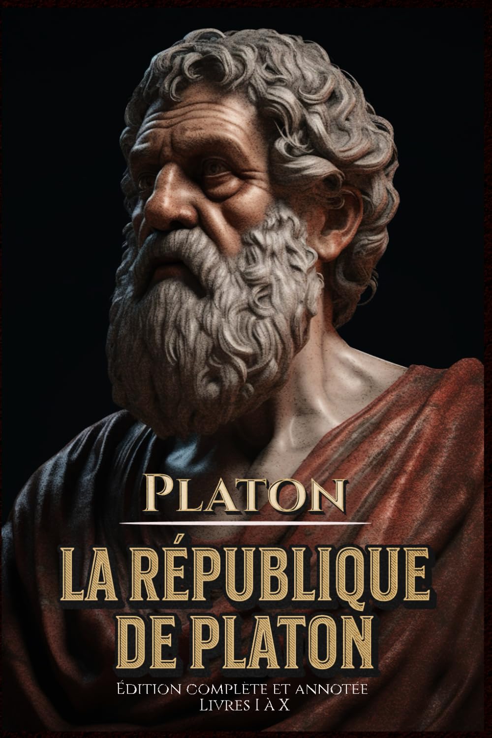 La République de Platon Édition complète et annotée Livres I à X (French Edition)