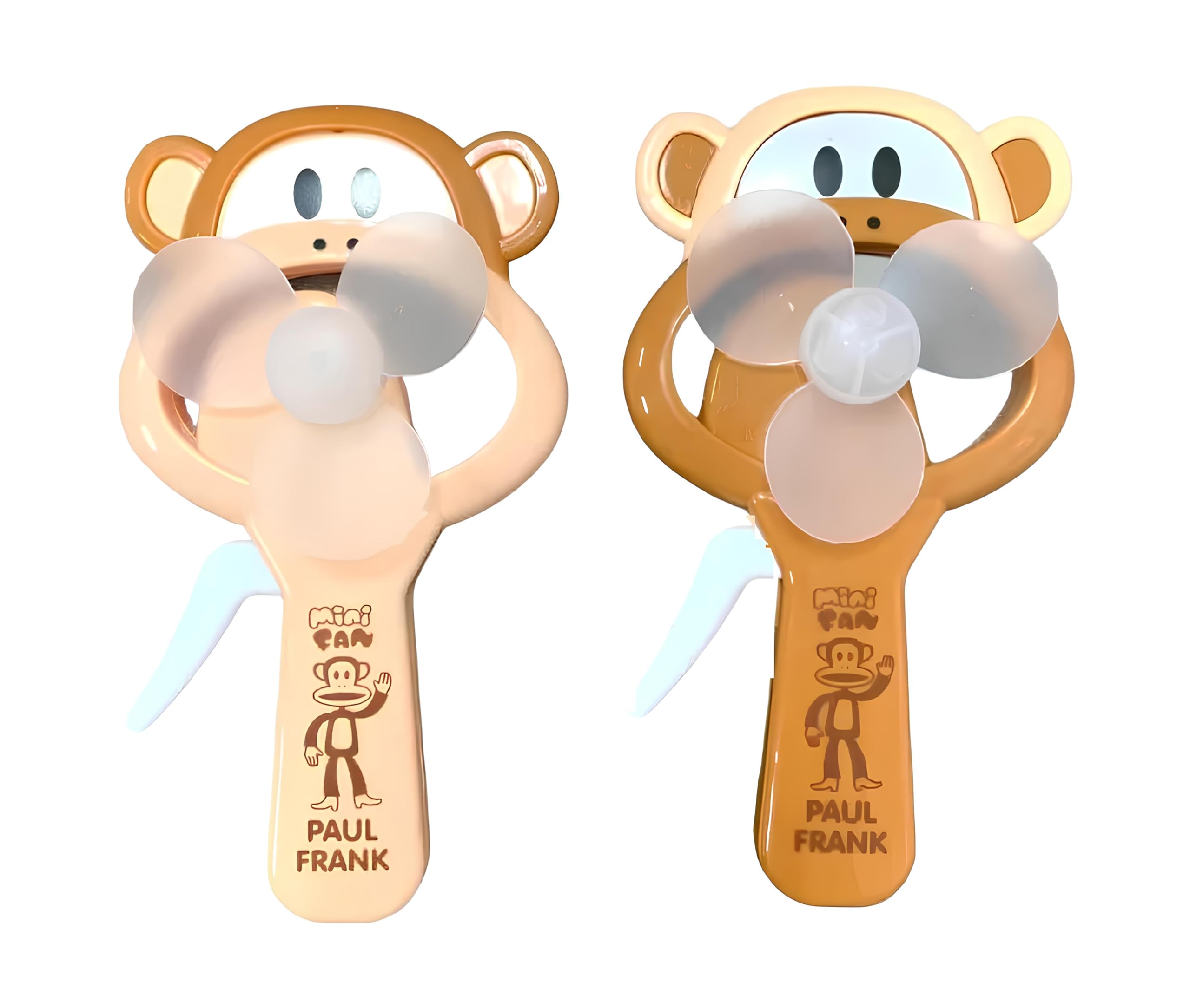 SarG Mannual Monkey Hand Press Fan For Kids, Pocket Fan, Cool Summer fan, Toy Fan For Kids Hand Press Fan - Random Design (Pack Of 4)