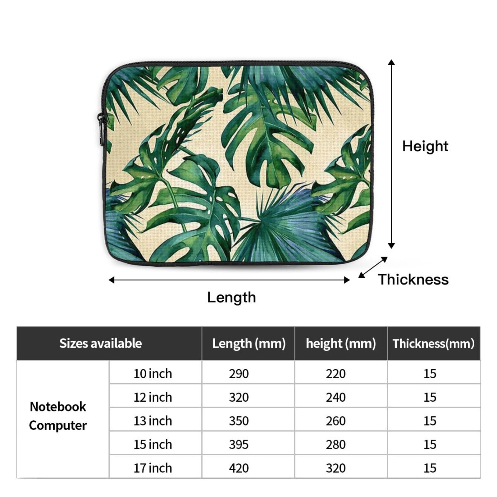 Wereldoorlog Laptop Sleeve Bag 17 Inch Waterdichte Shockproof Laptop Case Tas Lichtgewicht Tablet Reizen Cover Computer Skin Bag Tablet Draagtas
