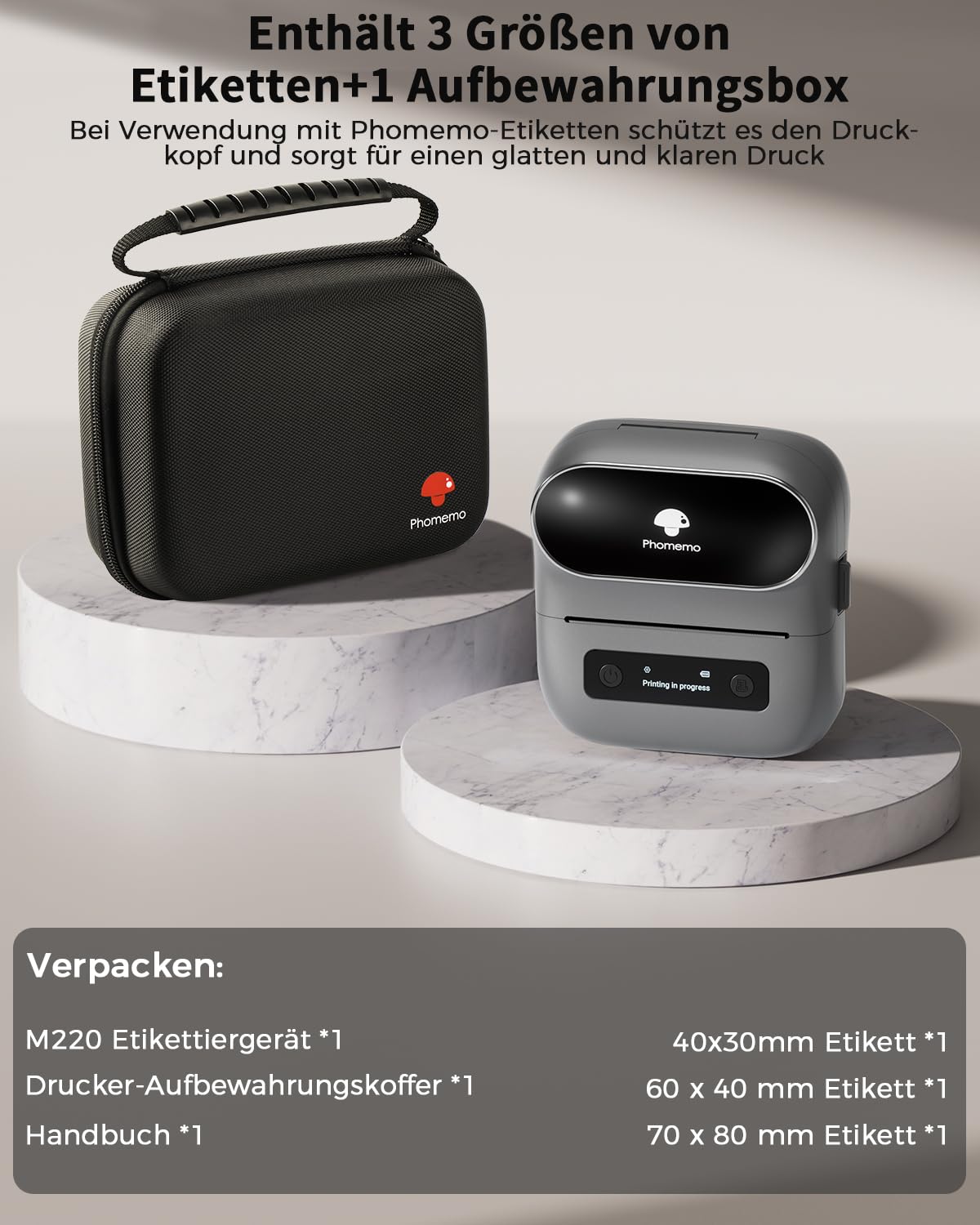 Stampante Etichette Termica Phomemo M108 - Bluetooth, Portatile, Per Codici A Barre E Ufficio - Foto 3