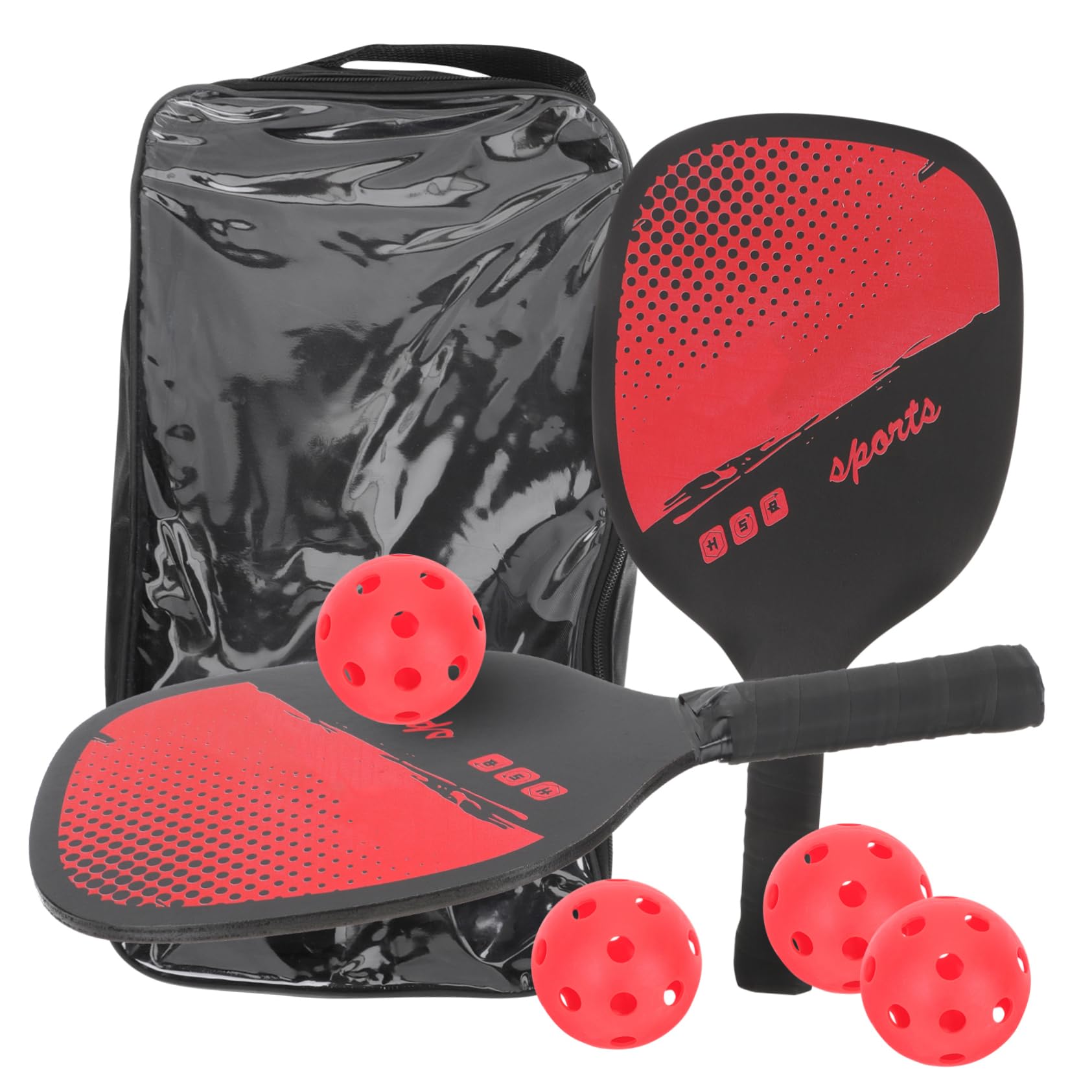 Toyvian 1Set Portable for Rackets Balls Lightweight Easy to Carry for Play Enhances Hand Eye Coordination Reaction Skills