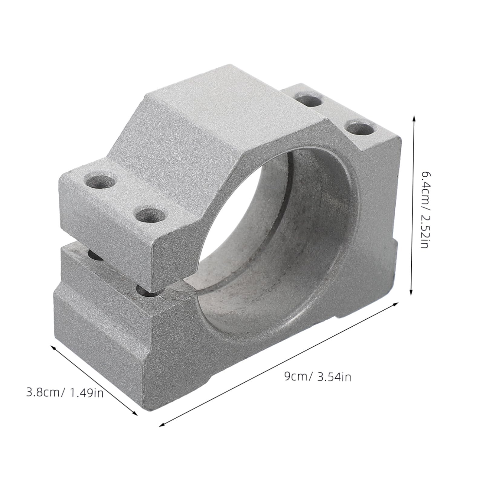 IWOWHERO Accessory Holder Jig CNC Motor Clamping Bracket Spindle Mounting Bracket for CNC Spindle Motor Mounting Clamp Bracket CNC Machine Spindle Motor Clamp Silver Aluminium Alloy