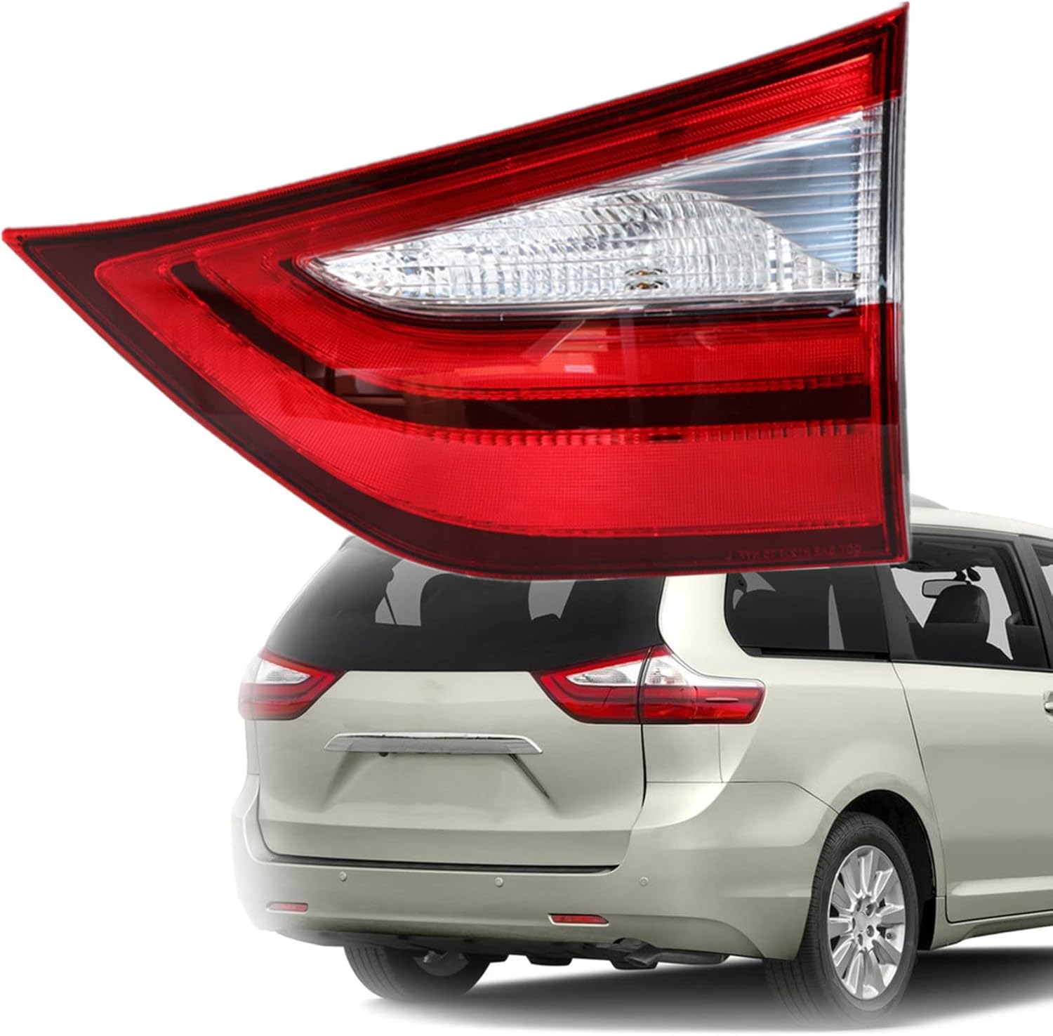 munirater 1-Pack Rear Right Tail Light Brake Lamp Assembly Replacement for Sienna 2015-2017 Passenger Side Inner