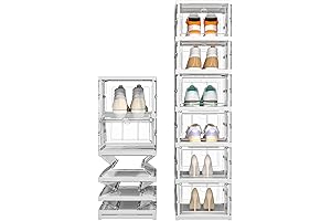 6-Tier Foldable Shoe Storage Organizer for Space-Saving and Easy Access