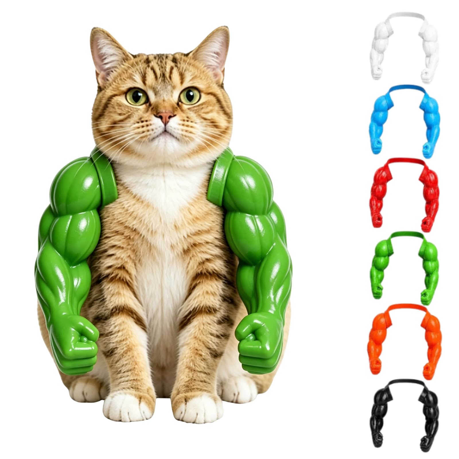 Funny Cat Muscle Arms Costume, Hilarious 3D Printed Cat Arms