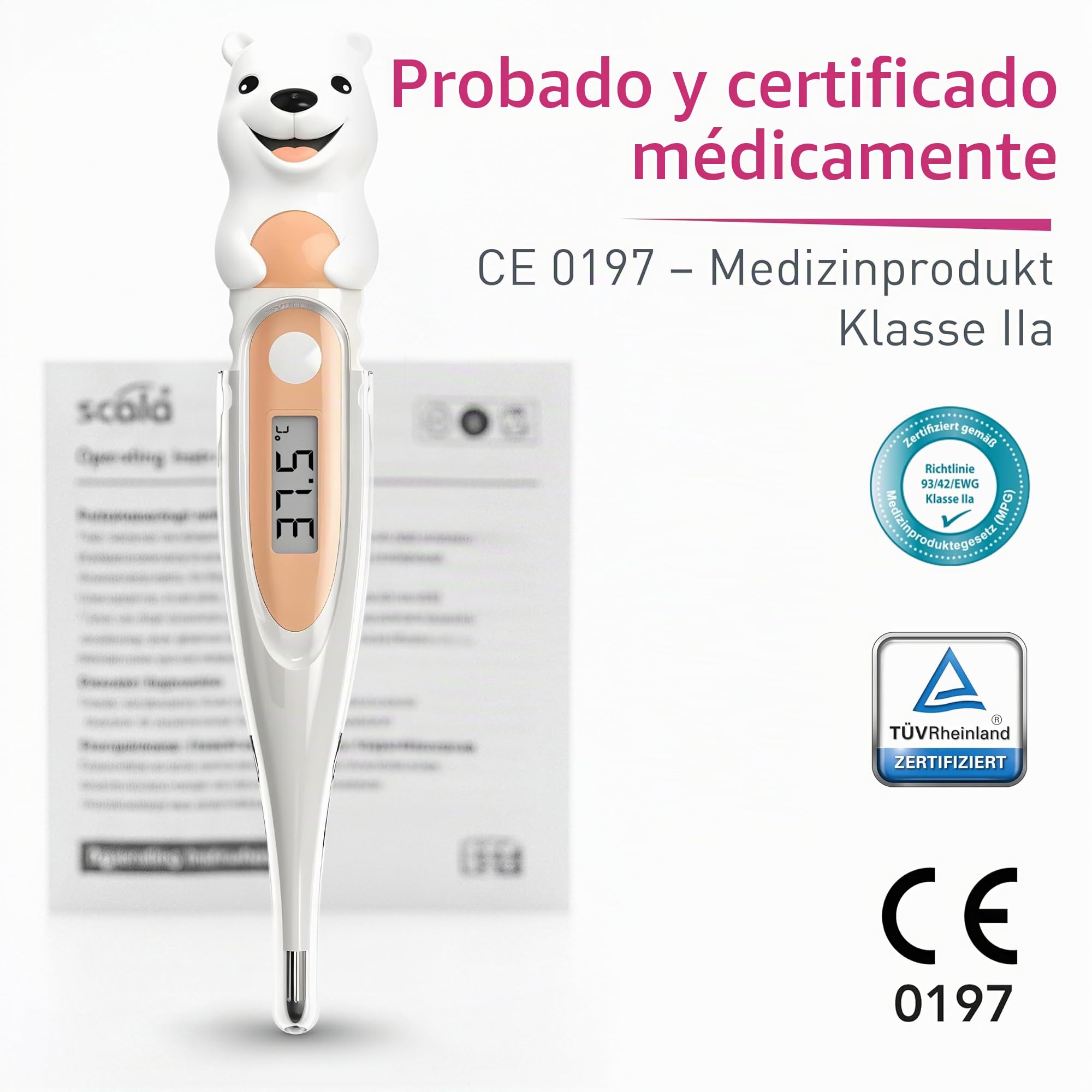 Termómetro Scala Digital SC 44 Flex Speed Oso Polar