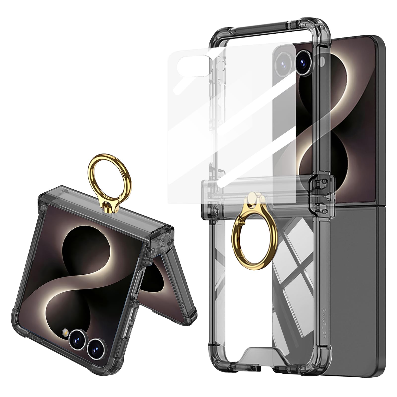 Photo 1 of FODDOM Samsung Galaxy Z Flip 8 Case with Hinge Protection