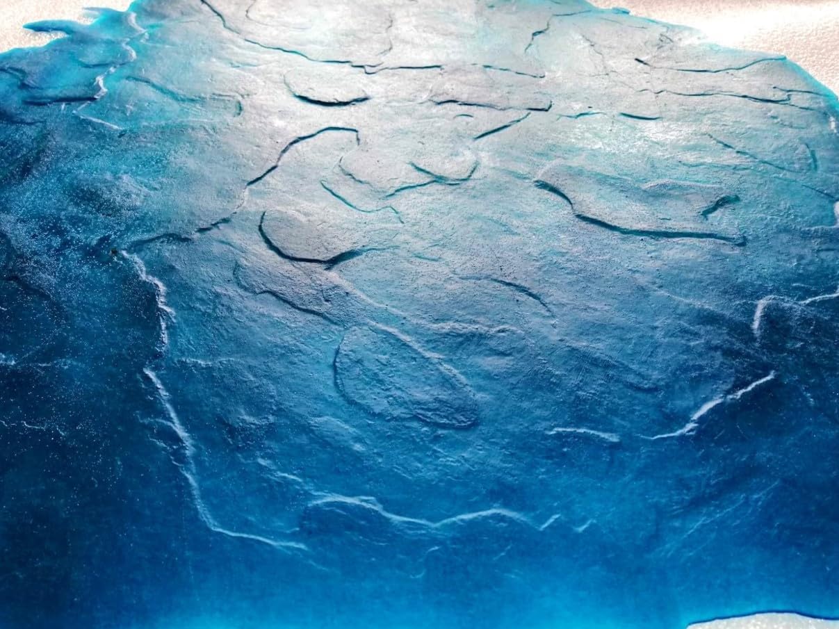 Polyurethane Mat Stamp "DECORATIVE PLASTER" for floor finishes, horizontal and vertical print on Concrete and Cement, Form 23.62 х 23.62 Inches