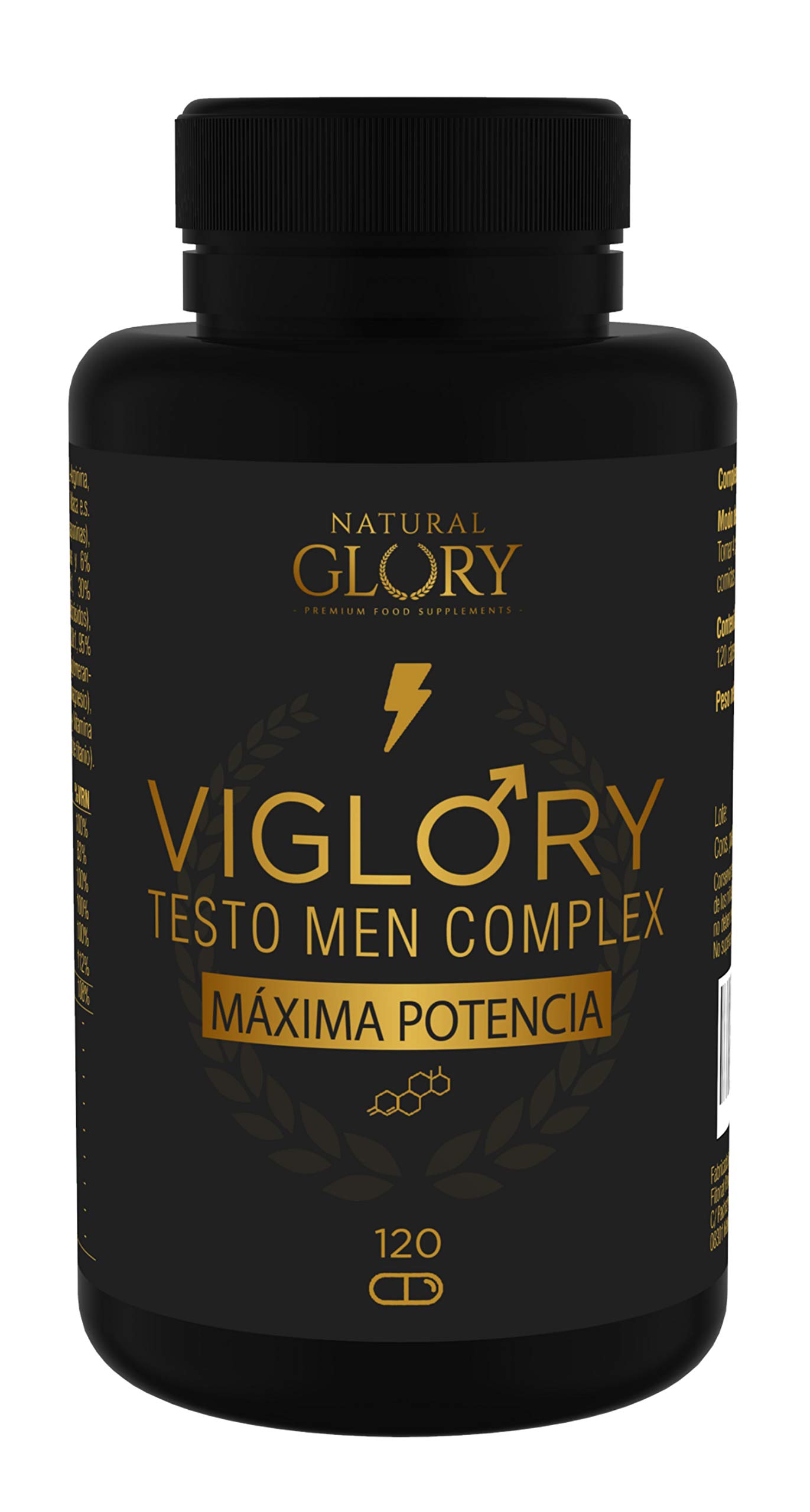 Testosterona Hombre | Fuerza · Energía · Resistencia | 16 Ingredientes | 120 Cáp