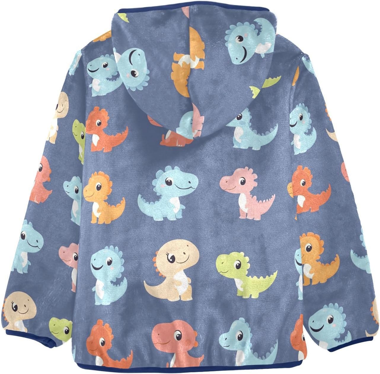 Cute Cartoon Dinosaurs Toddler Winter Jackets Outerwear Jackets & Coats Navy Blue Baby Boys Clothes 3T