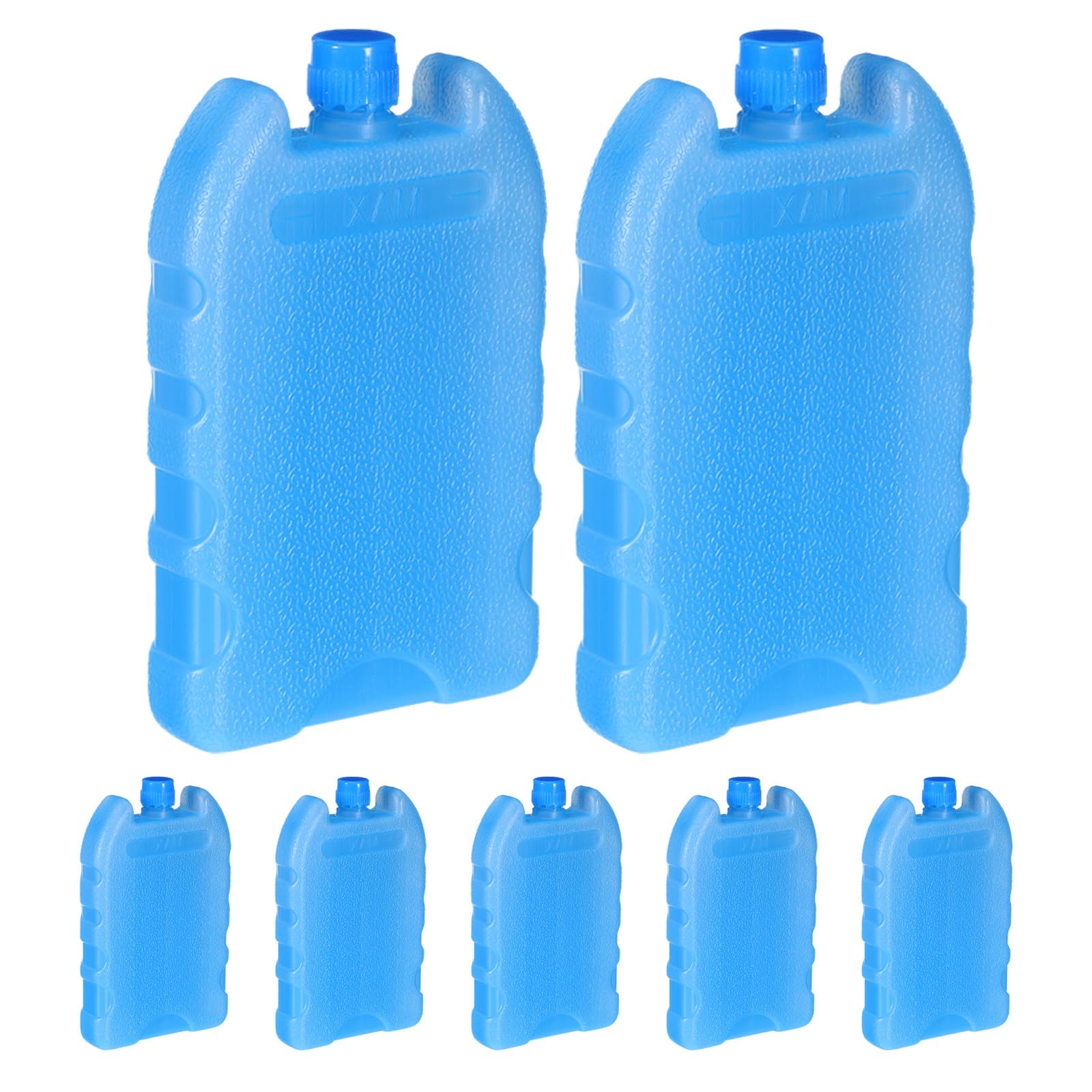 Outanaya 7pcs Ice Block for Cooler Reusable Leakproof Ice Bottles with Lightweight Pe Material and Compact Design, for Air Conditioner Fan Cooling during Boating and Fishing