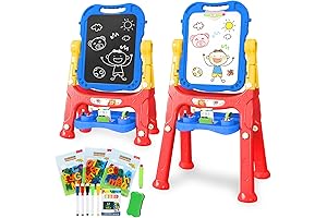 TOY Life Easel for Kids - Chalk Board for Toddlers 1-3