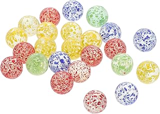 Garneck Juguetes de mármol de Vidrio Decoraciones de peceras canicas a Granel Vistoso para canicas de Colores canica Decorativa canicas de Vidrio de Colores Bola de mármol Bolas de Cristal