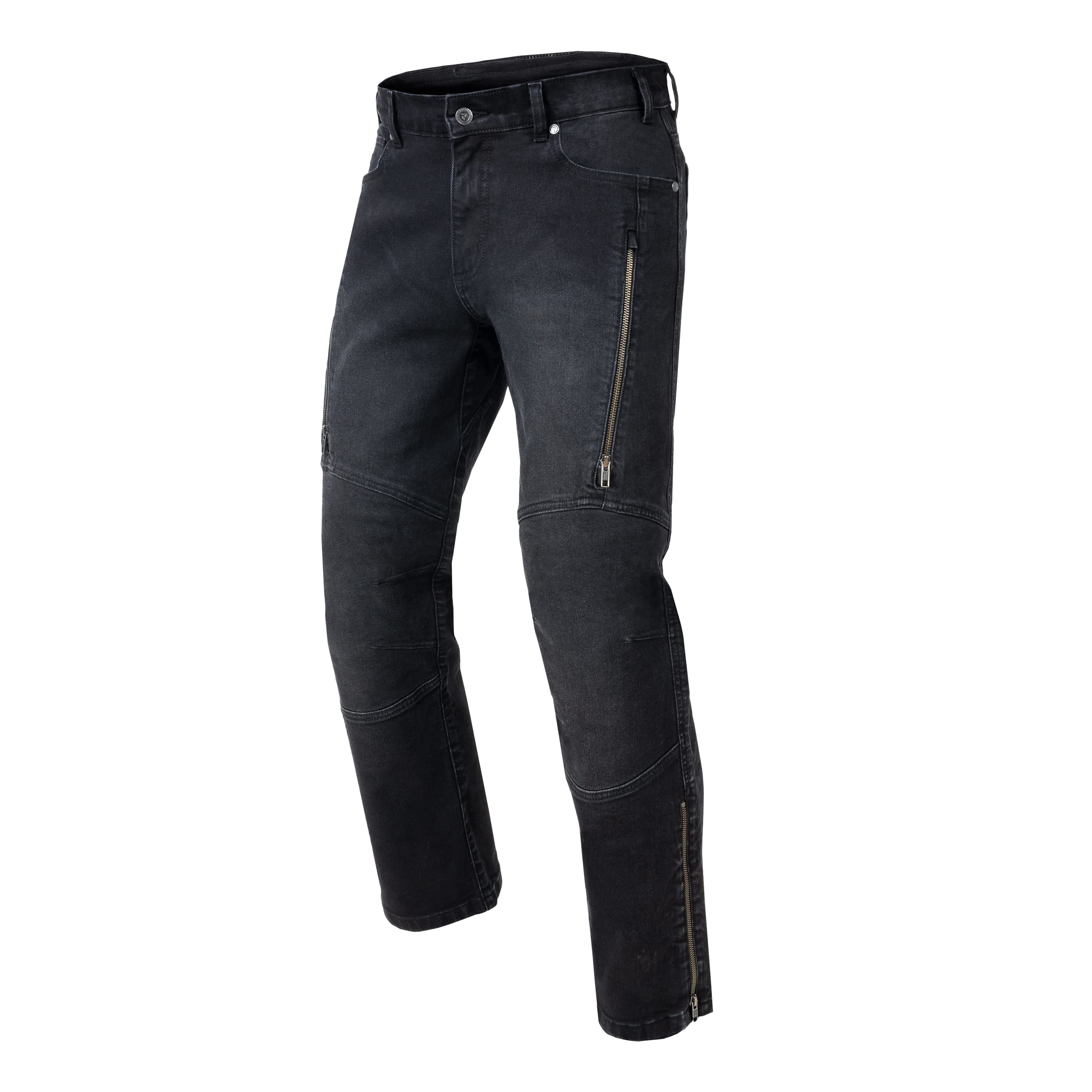 Rebelhorn Men's Black Washed Out Hawk 3 Regular Fit Motorcycle Jeans