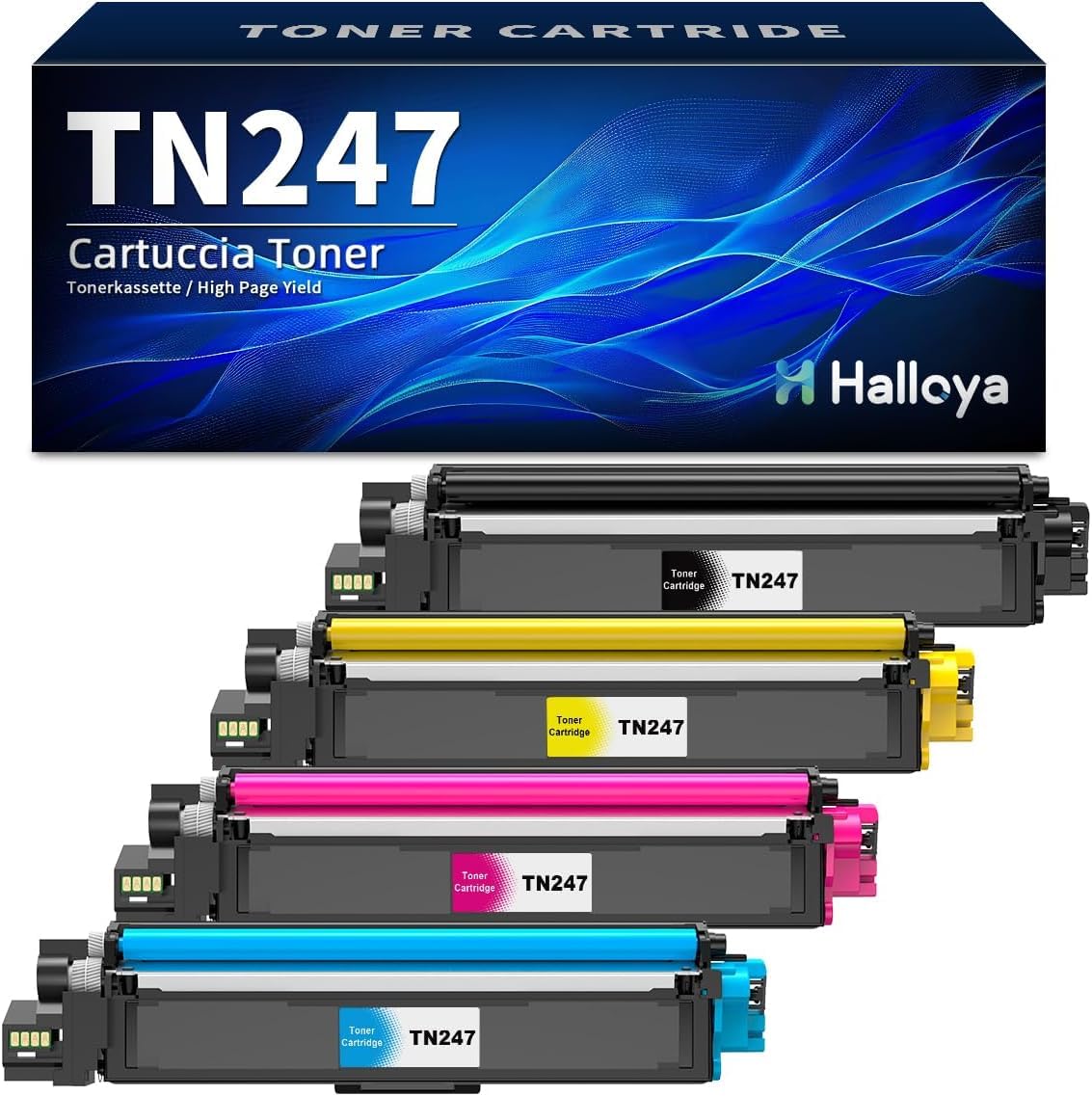 TN247 TN-243 CMYK Toner Kompatibel für Brother MFC L3750CDW DCP-L3550CDW | TN243CMYK TN-247 Kompatibel für Brother MFC-L3750CDW HL-L3210CW MFC-L3770CDW HL-L3270CDW (Schwarz Cyan Gelb Magenta, 4 Pack)