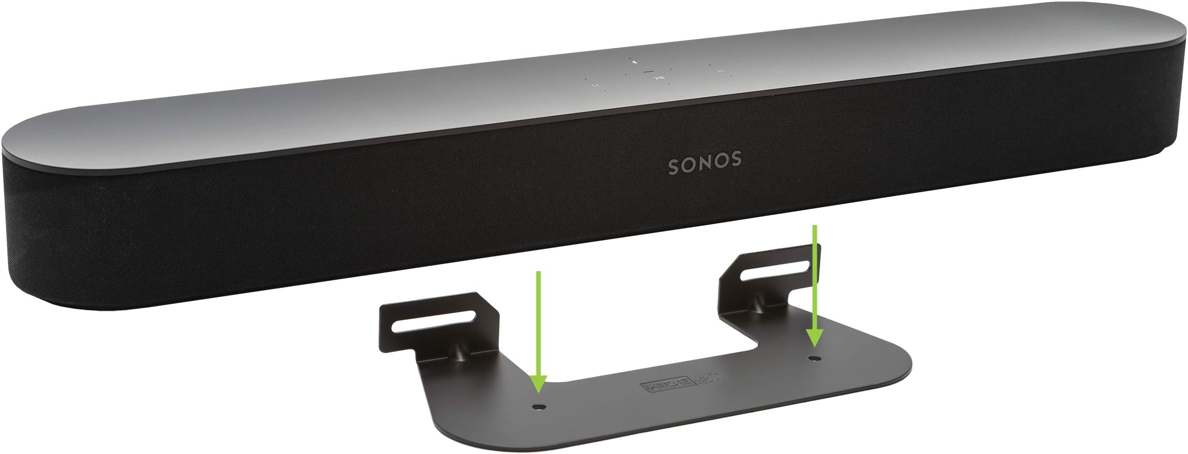 HIDEitMounts Beam Wall Mount for Sonos Beam - Made in USA, Steel Soundbar Mount for Sonos Beam Soundbar, Soundbar Mounting Bracket Under TV
