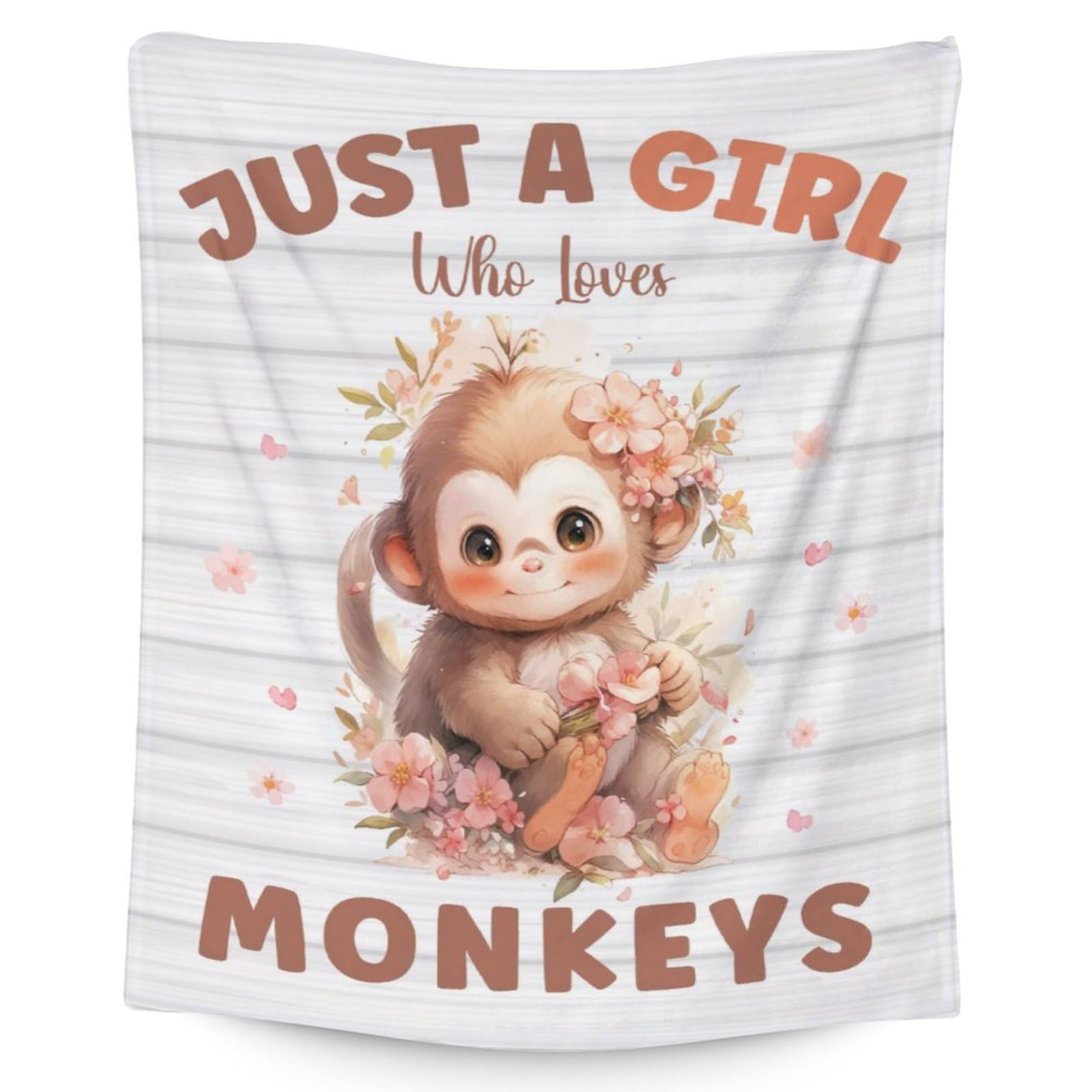 Monkey Blanket - Soft, Fuzzy & Warm - 60