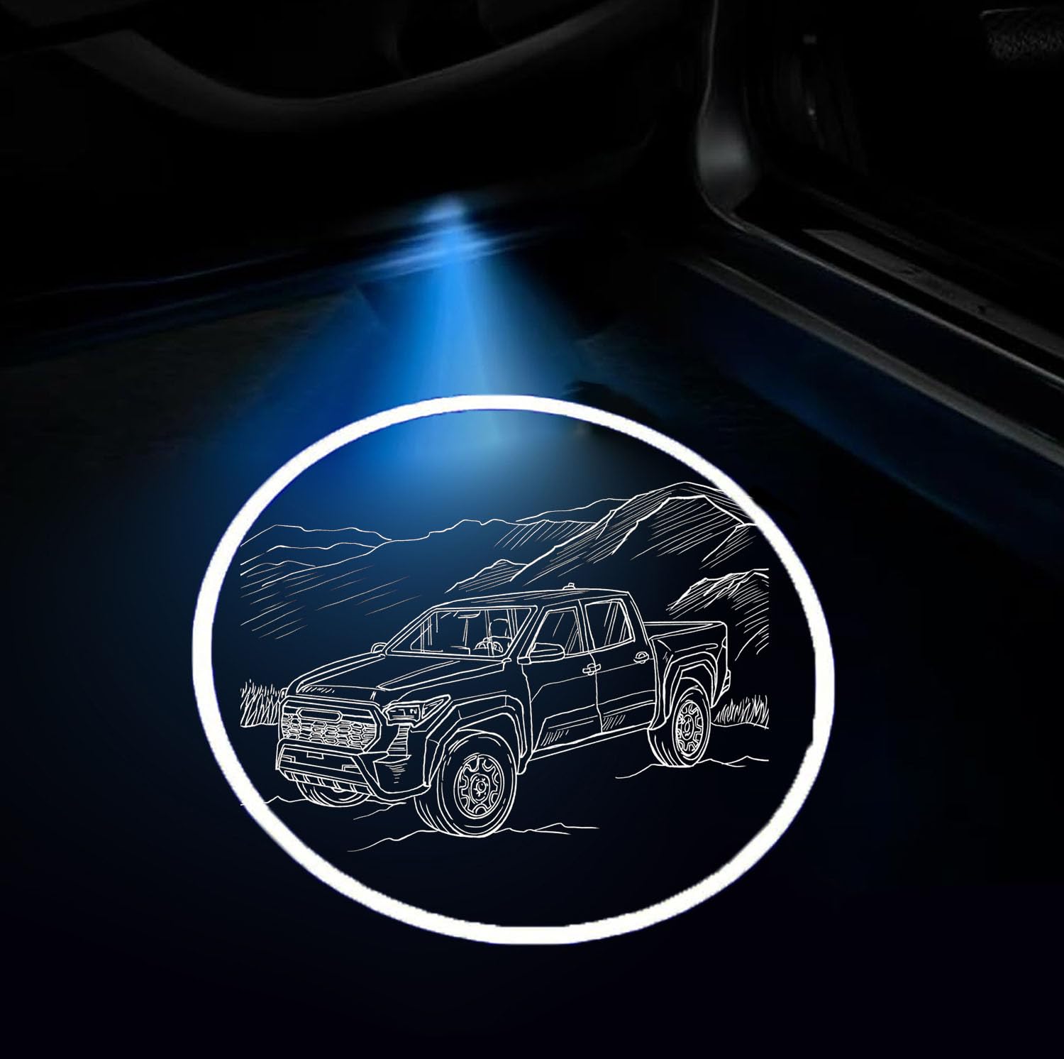 2Pcs Car Door Lights Logo Projector Wireless Ghost Shadow Lamp Laser Ghost fit for Toyota Tundra