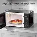 BLACK+DECKER EM0P04P11 Countertop Microwave Oven, 1.1 Cu Ft, 1000W with 6 One-Touch Presets, Express Cooking, 10 Power Levels, and Child Safety Lock, Black