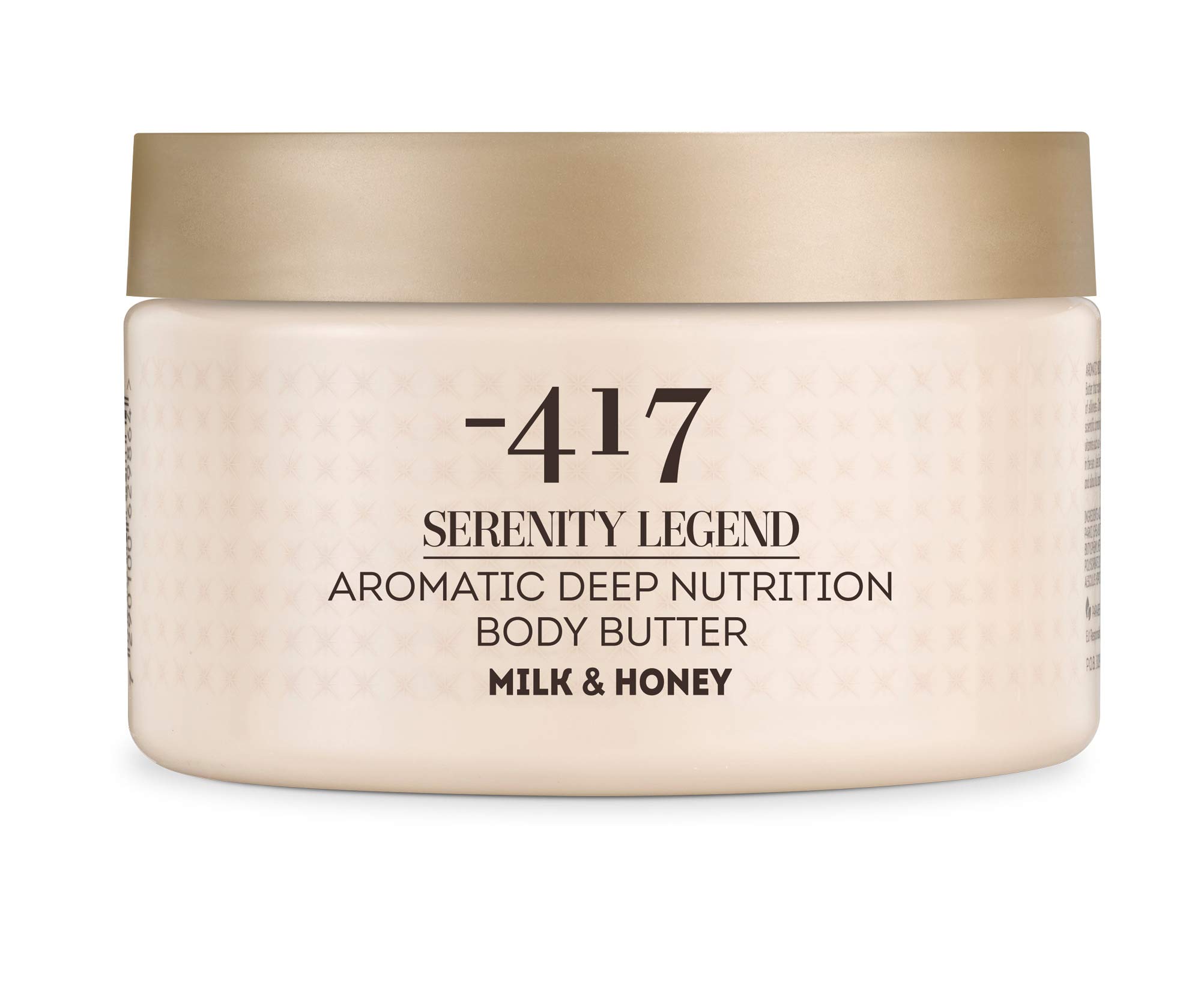 -417 Dead Sea Cosmetics - Beurre Corporel Aromatique – Lait & Miel - Hydratant & Enrichie en Beurre de Karité