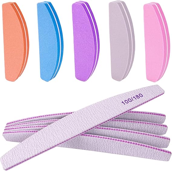 Nail File and Buffer (10 Pcs), Buffer Block Nail Files