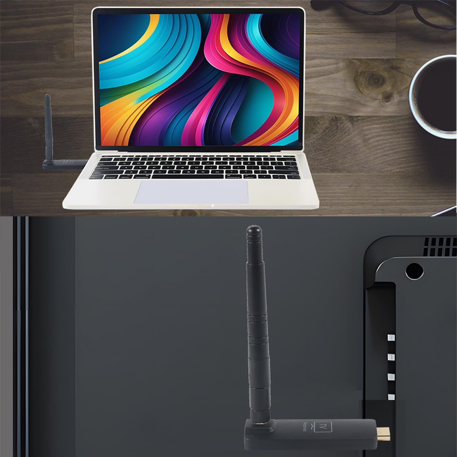 Nadajnik i Odbiornik Multimedialny HD, Bezprzewodowy Zestaw Przedłużacza HD 1080P 5G 328 Stóp Plug and Play, z Multimedialnym Interfejsem, do Tabletu Typu Smartfon