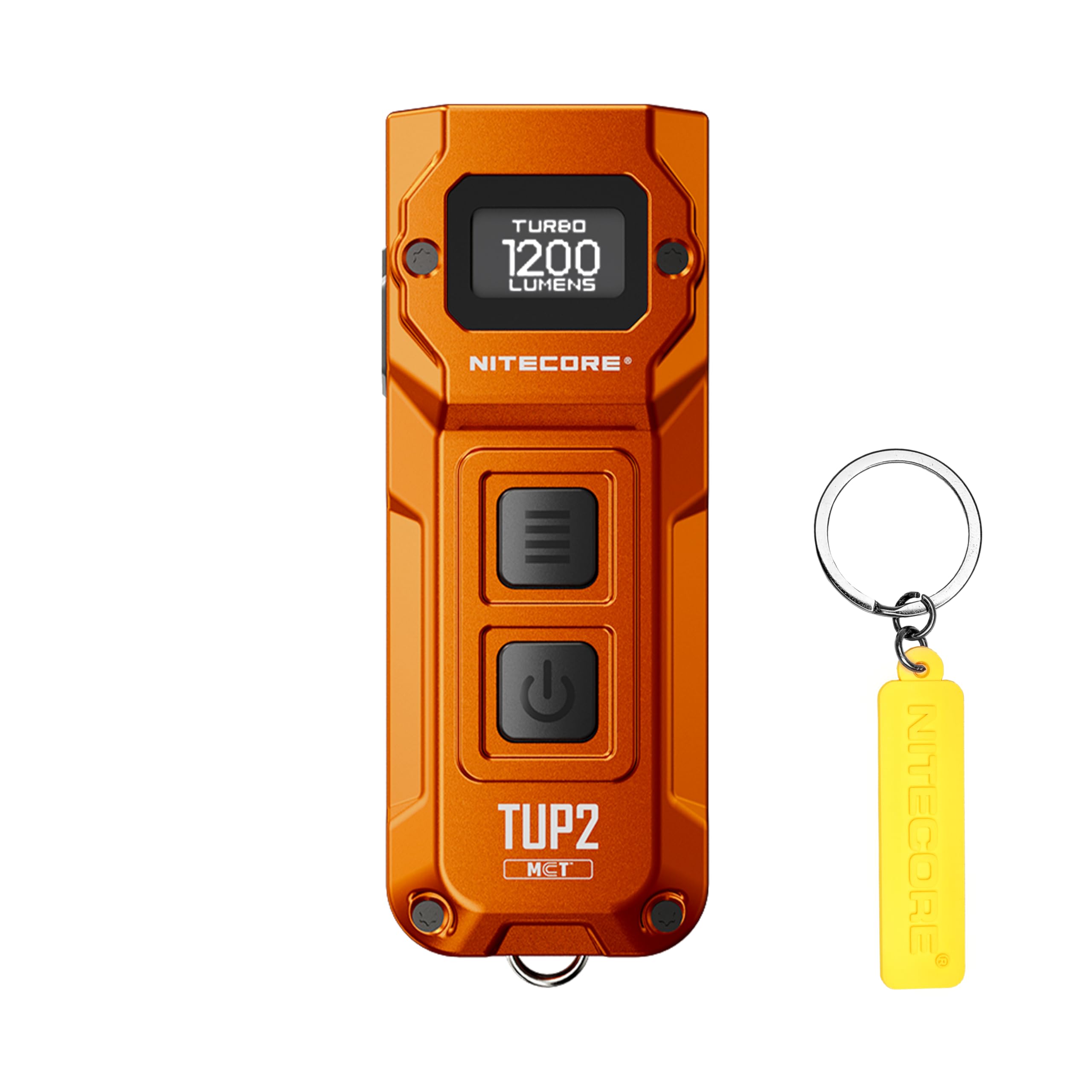 Nitecore Orange Tup2 Mct Edc Keychain Flashlight 1200 Lumens Tag (Orange)