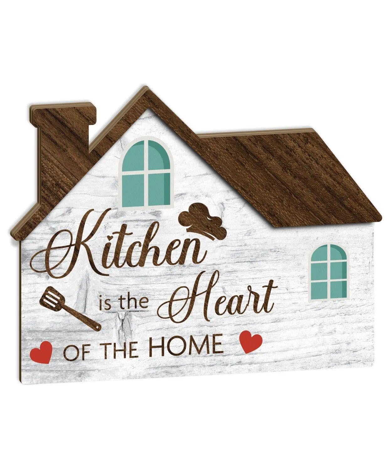 Plaque murale de cuisine Putuo Decor en bois décoration rustique suspendre