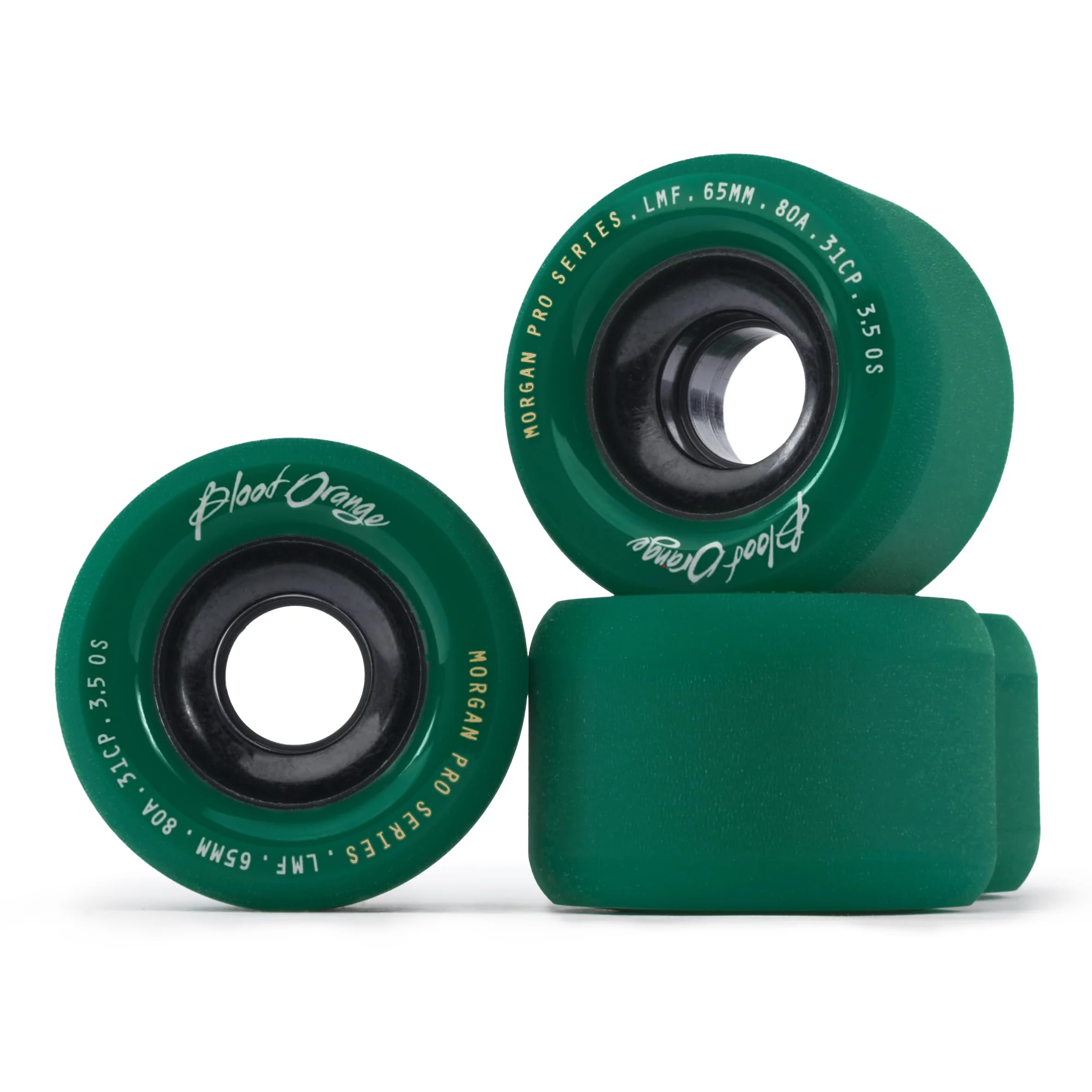Blood Orange Morgan PRO 65mm Ruote Longboard (Midnight Green - 80A)