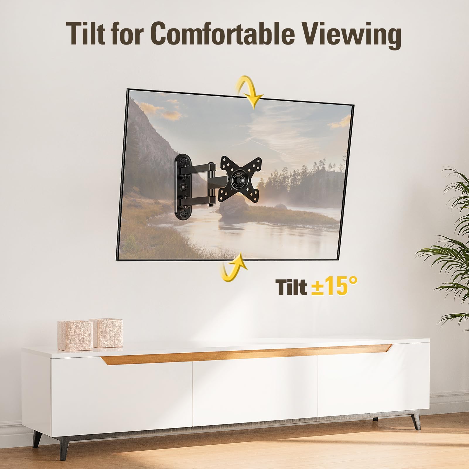 Mounting Dream Full Motion Monitor TV Mount for 10-26 Inch TVs up to 33lbs — Amazon image 5