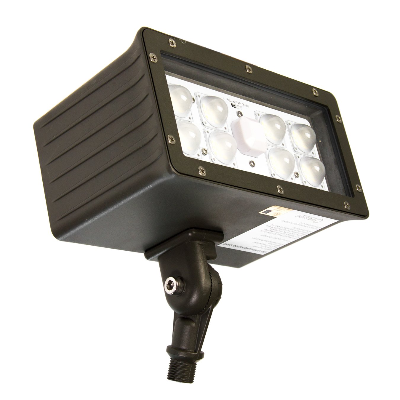 KOBI ELECTRICFL-45-MV-BZ K0P7 Flood LED Fixture, 45W, 120-277V, Power Factor &gt0.90, CRI&gt80,5000K, Bronze