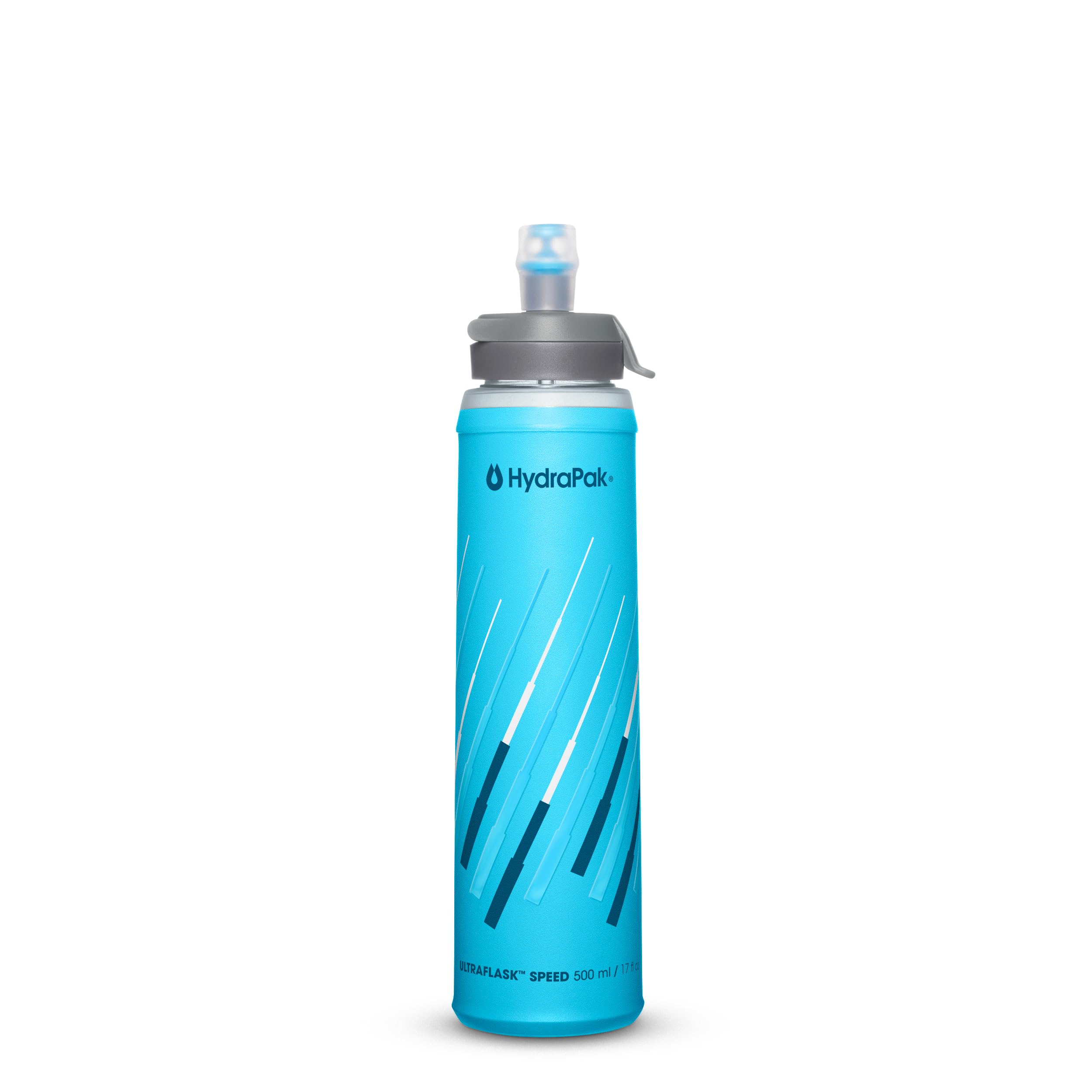 Hydrapak Malibu Ultraflask Speed 500Ml - Collapsible Soft Flask Water Bottle For Hydration Vests And Running Packs With Easy Open Cap (500Ml/17Oz)