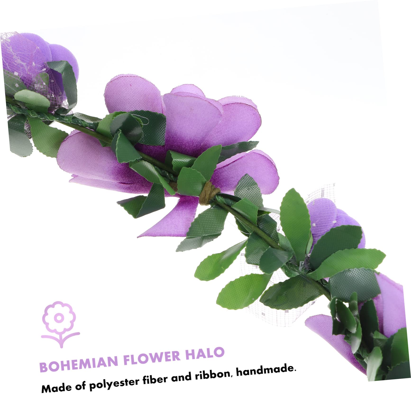 MAGICLULU 8piezas Diadema De Flores Artificiales Tocado Floral Para Bodas Novias y De Honor Accesorio Elegante
