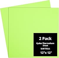Vista 27 de Kydex Sheets - Solid Color DIY Kit for Crafting Holsters, Sheaths, and Mag Pouches - (8x8, 8x12, 12x12), Premium Thermoform Sheets - Thick, Durable