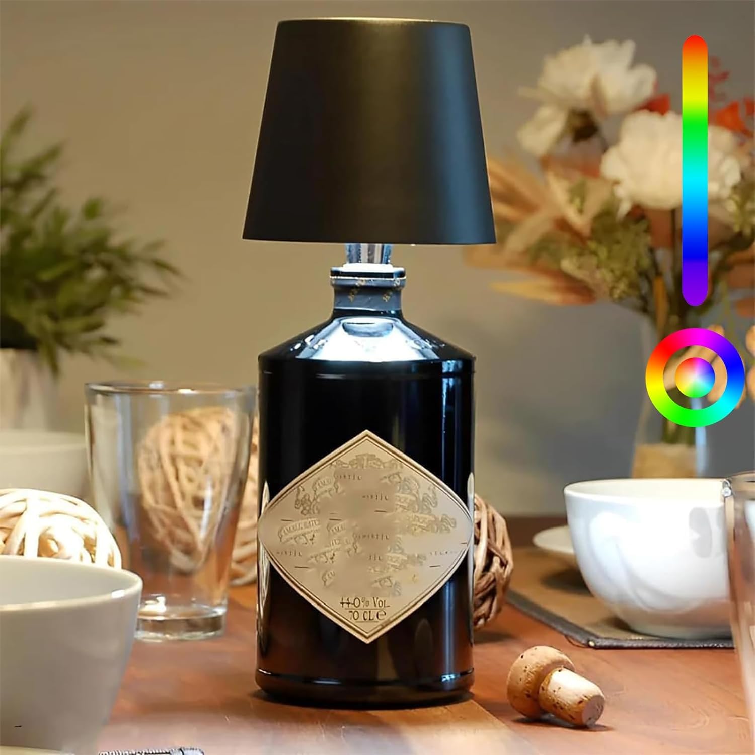 DERZIKID Wireless Bottle Lamp - Pridola Wireless Bottle Lamp