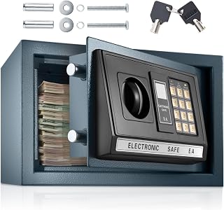 TecTake CASSAFORTE A MURO NUMERICA DIGITALE ELETTRONICA SICURO 20x31x22cm 4,6 kg