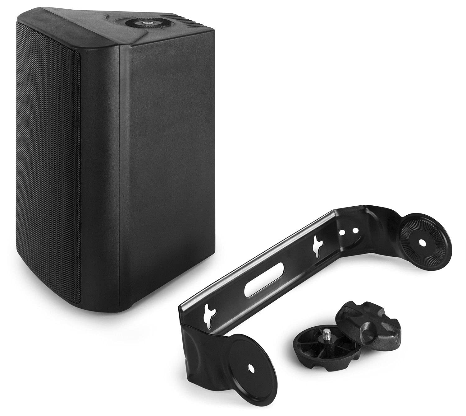 Power Dynamics BGO50 Set di Diffusori - Altoparlante a 2 Vie, Woofer da 5,25", Driver Tweeter da 3/4", Potenza di Picco: 120 Watt, Uso Interno/Esterno, Attacco Flangia, Montaggio a Parete, Nero