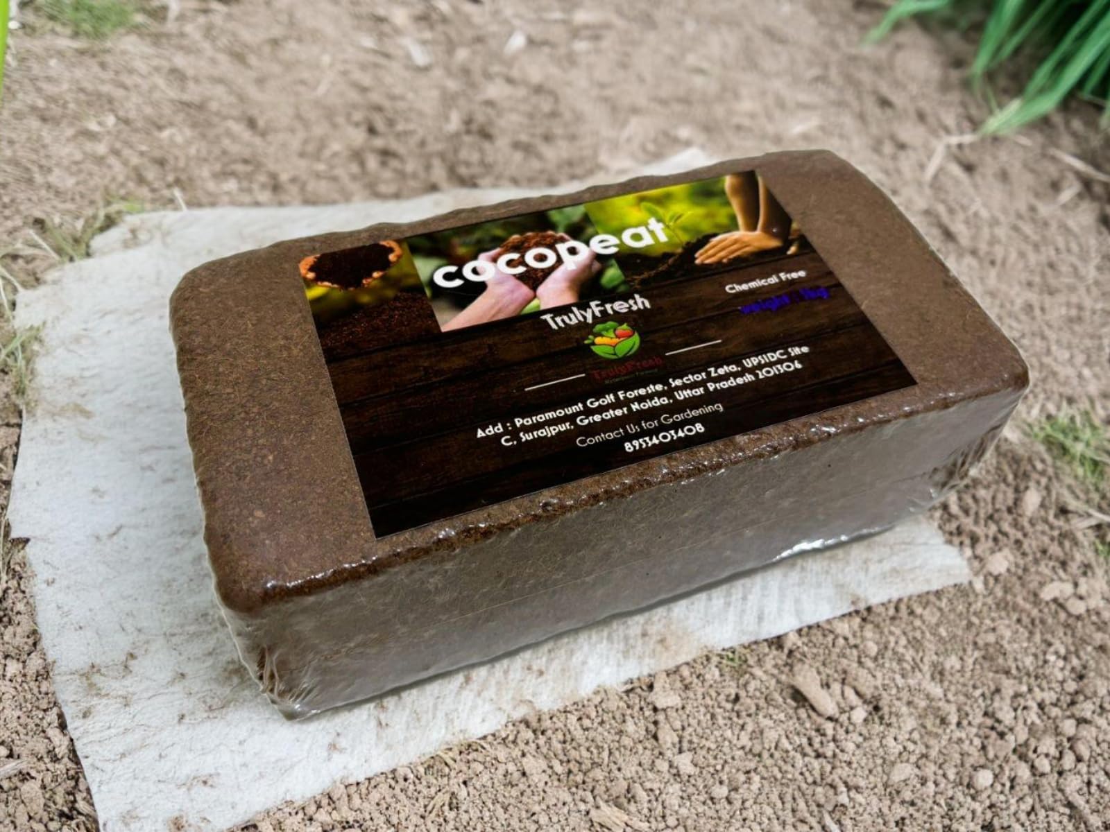 TrulyFresh Organic Block Cocopeat | Ideal for Home Plants, Lawns & Farms, Outdoor | 650 Grams (B0D22XR4NP) Amazon Price History, Amazon Price Tracker