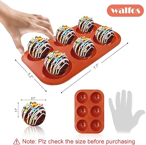 Miniatura 82 de Walfos Molde de silicona para letras y números de chocolate, molde antiadherente para chocolate, hecho de silicona de grado alimenticio, sin BPA, 2