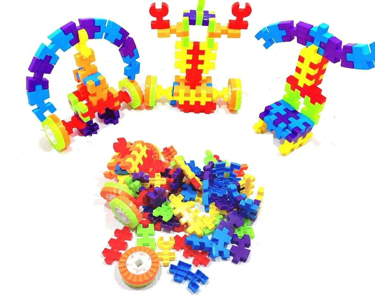 Buy FunBlast DIY Building Blocks Toy Puzzle Block Games for Kids