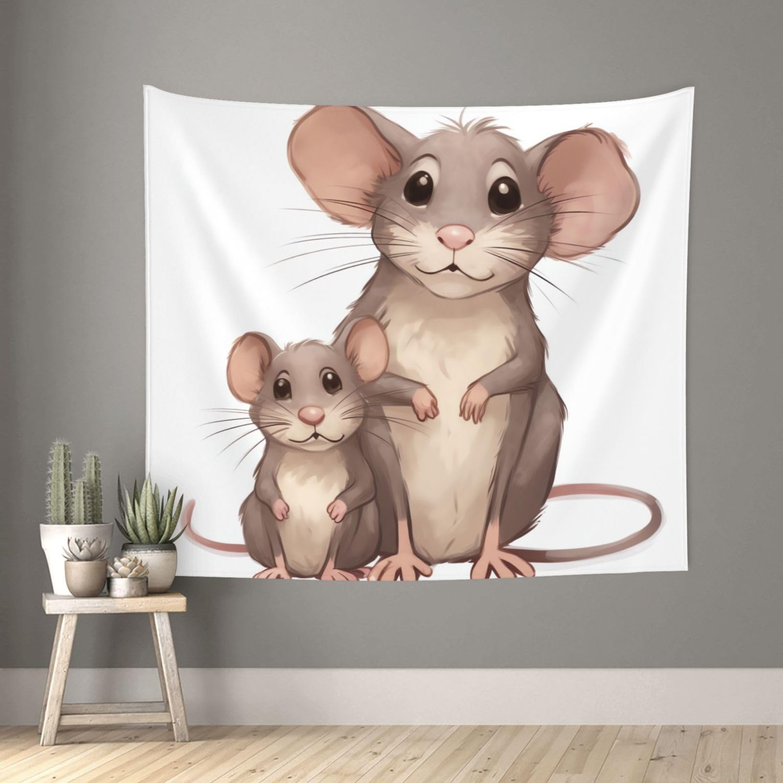 FodPand Rats Tapestry for Bedroom Aesthetic, Wall Hanging Tapestries Art Decor Backdrop Wall Tapestry for Dorm Living Room Funny Poster Party Banner Background 51" X 60"