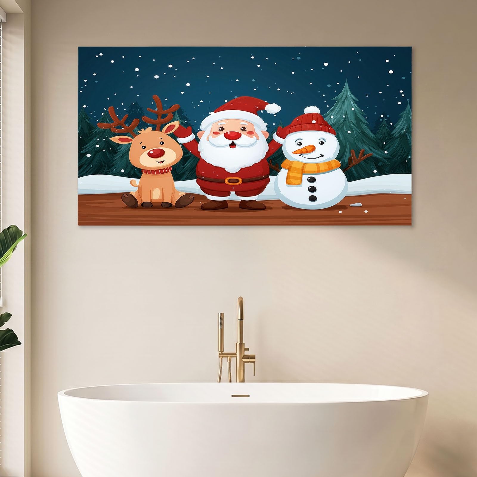 Générique Animazione Stile Natale Decorazione Parete Soggiorno Poster