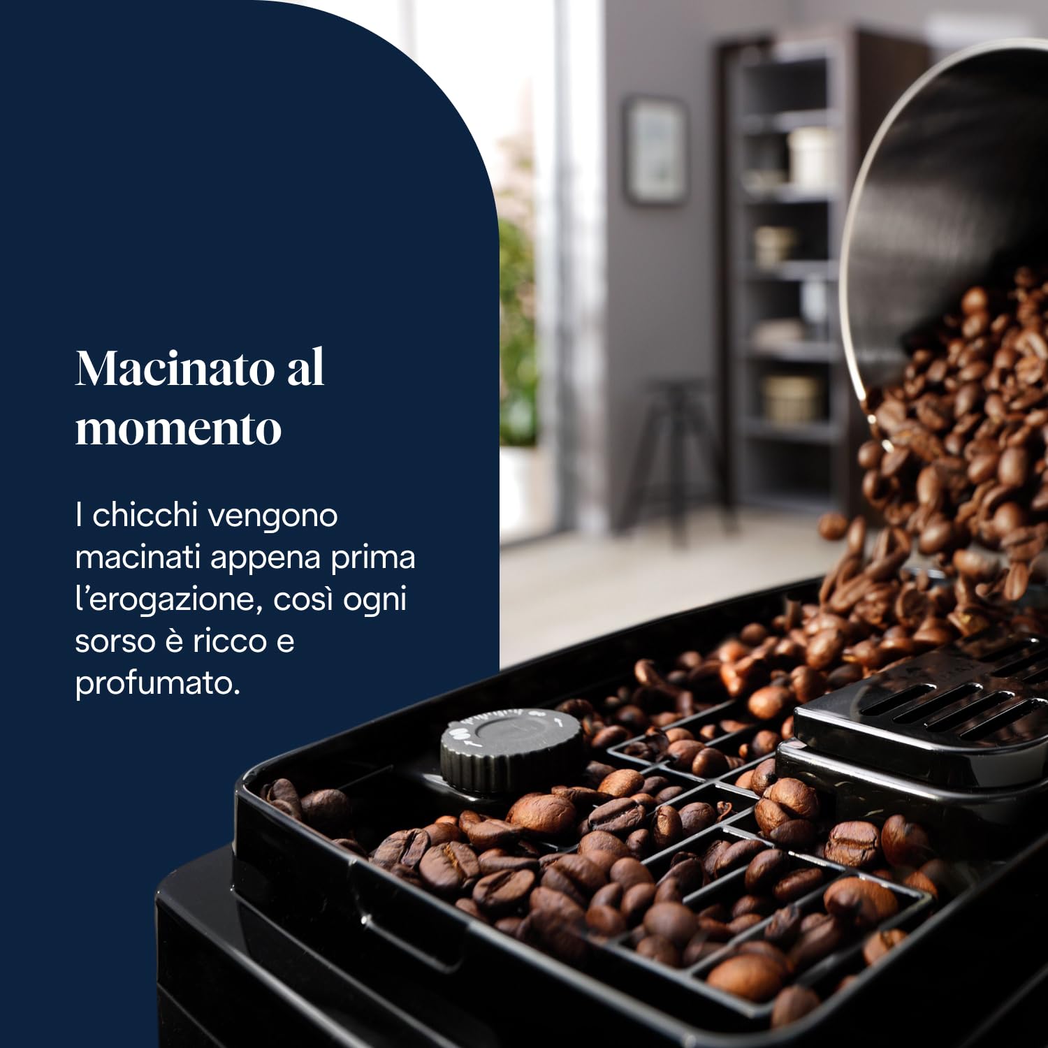 De'Longhi Magnifica Start ECAM222.20.B, Macchina Caffè Automatica con Beccuccio Montalatte, Macchina Espresso con 4 ricette Preimpostate, Pannello di Controllo Soft-Touch, 1450W, Nera