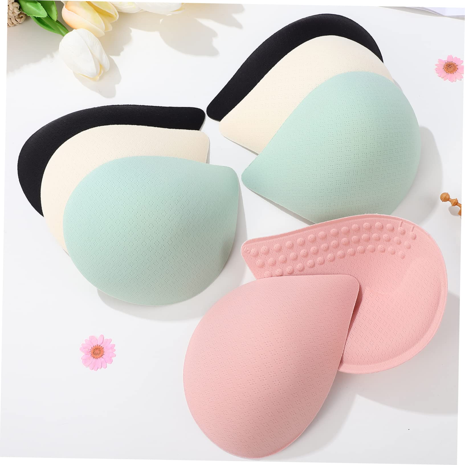 VANZACK 12 pares Inserciones de Sujetador de Almohadillas Cómodas y para Ropa Femenina Adecuadas para Tops sin Tirantes Bikinis y Vestidos de Novia